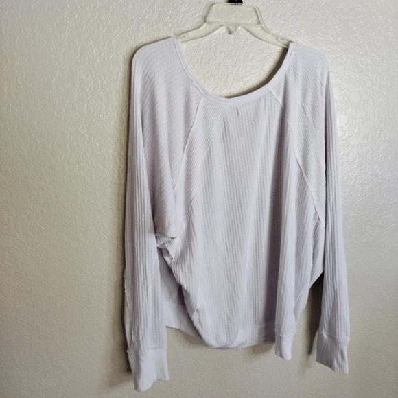 Free People We The Free Santa Clara Thermal top in white sz L - Picture 3 of 8